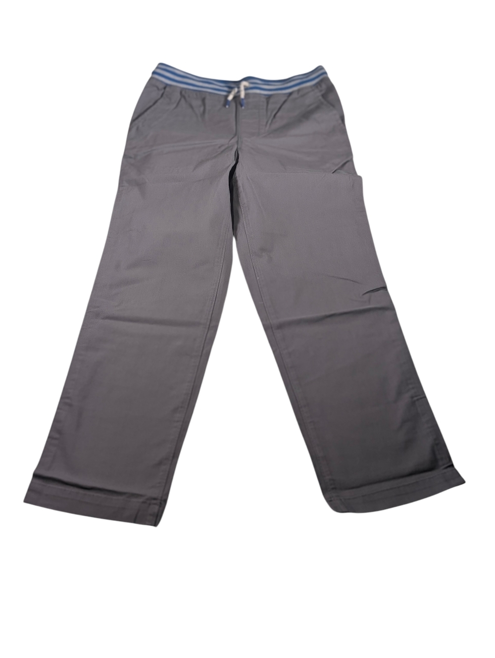 Lands' End Boy's Iron Knee Pull-On Pants in Cadet Gray Size Large 10/12